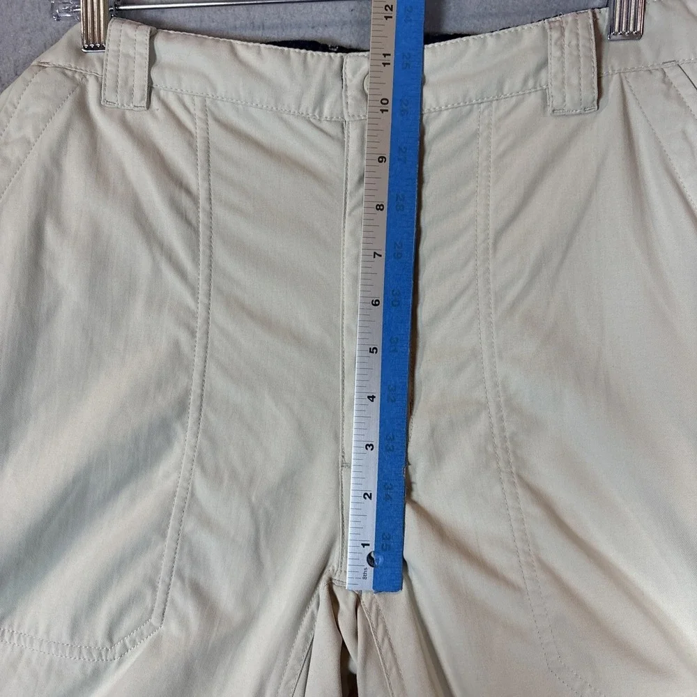 VTG LL Bean Convertible Cargo Pants Men Large Beige Pocket Outdoor Hiking